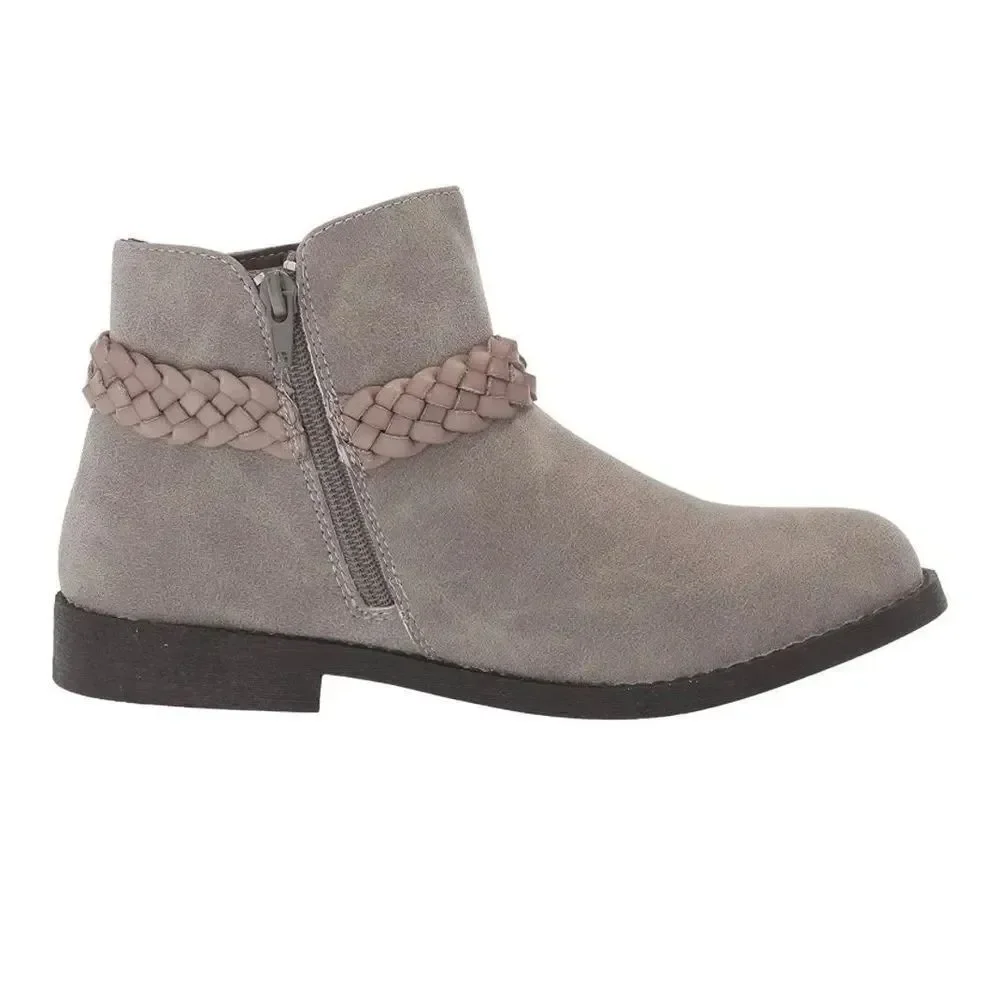Blowfish Malibu Girls Size 2 Keepsake-k Ankle Boot in Smokey Gray